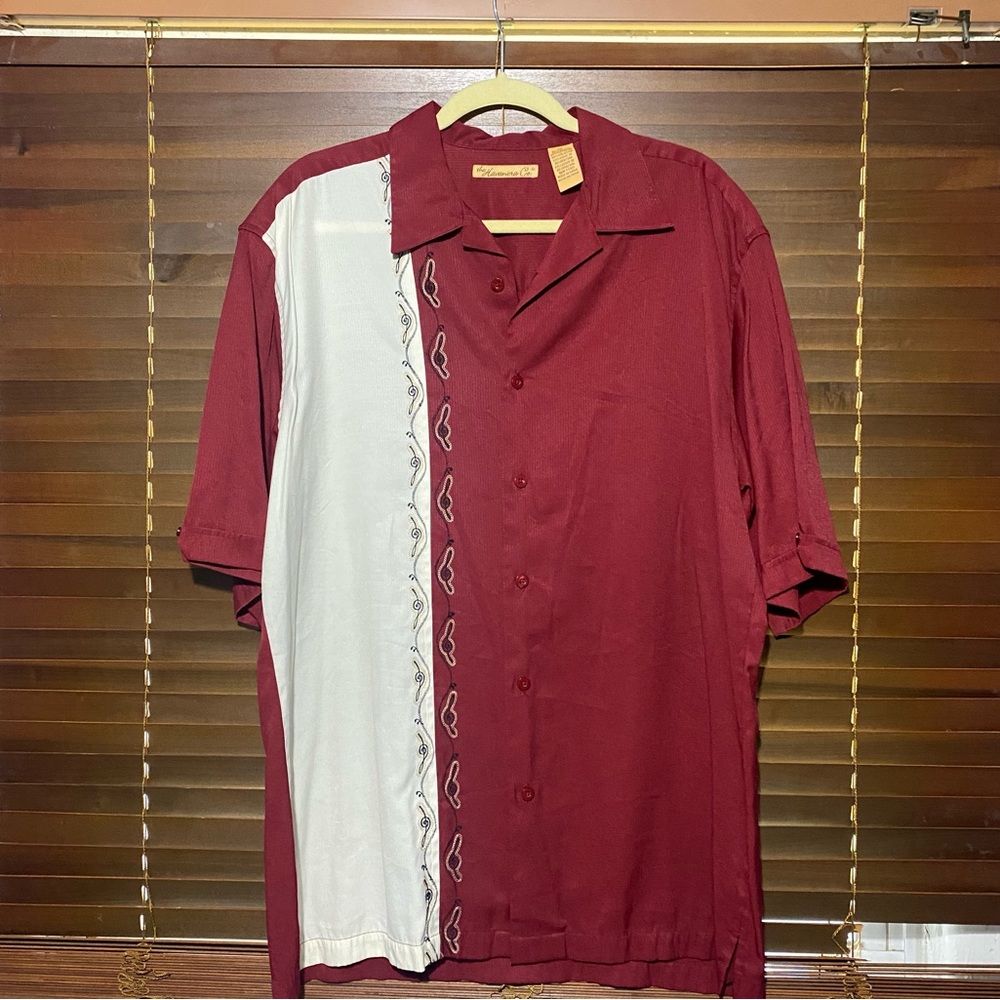 MENS VINTAGE LT GUAYABERA SHORT SLEEVE SHIRT